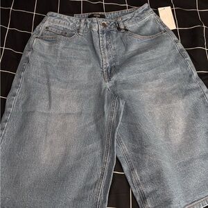 AFRM Light Blue Cropped Denim Pants